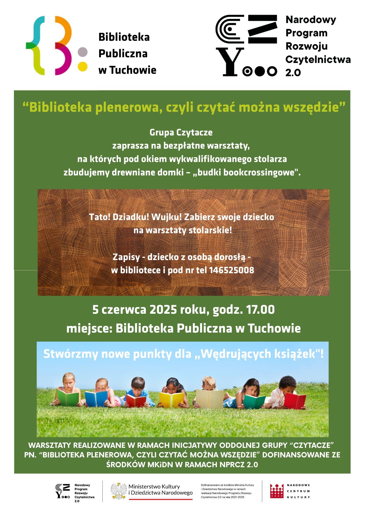„Biblioteka plenerowa, czyli czytać można wszędzie”